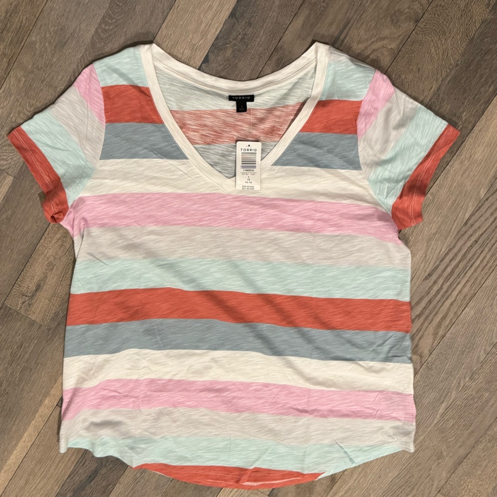 Brand New TORRID Striped T-Shirt